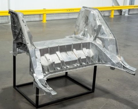 Product of Volvo's mega casting process
