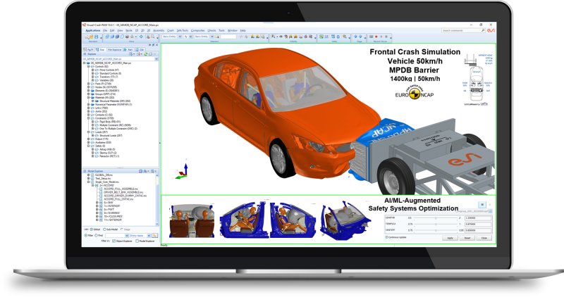 smart data Hybrid Twin Airbag Simulation