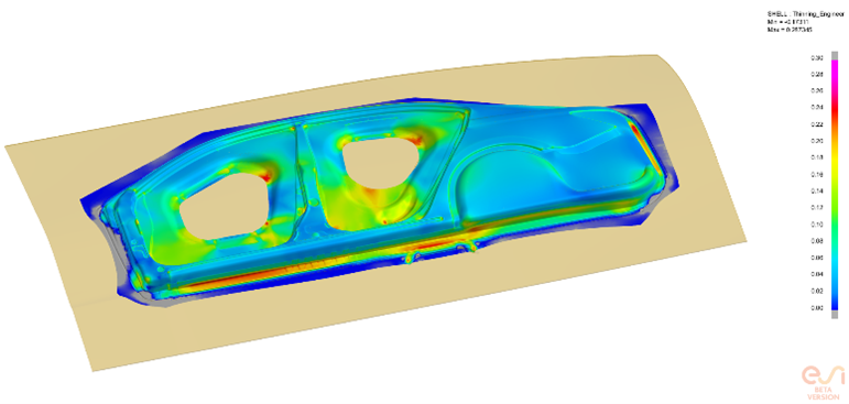 An example of a simulation being run in BM-Stamp