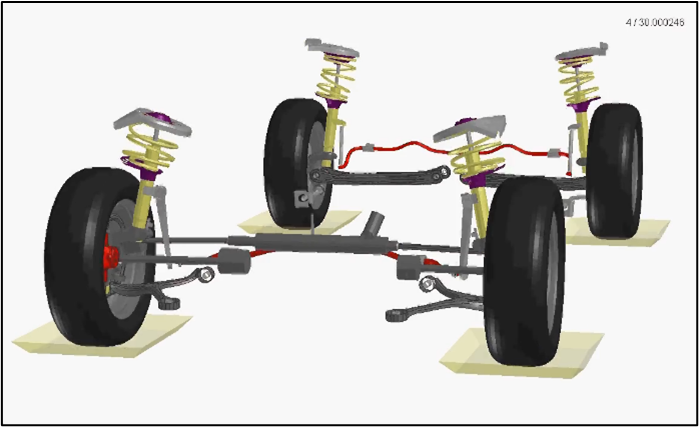 Chasis Vibration and Stress Analysis Simulation