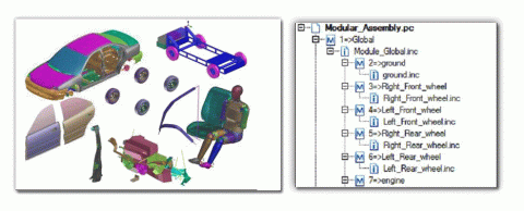 Image: Virtual Performance Solution’s new modular input system enables the creation of “product trees”, which eases communication with different part suppliers.