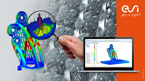 La solution ESI Additive Manufacturing aide à l’amélioration de la productivité des pièces métalliques imprimées, tout en fournissant des informations précises sur la qualité des pièces produites. Crédit photo Volum-e.